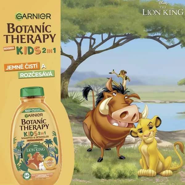 Garnier Botanic Therapy Kids Lion King Šampūnas & Detangler Šampūnas vaikams, 400 ml