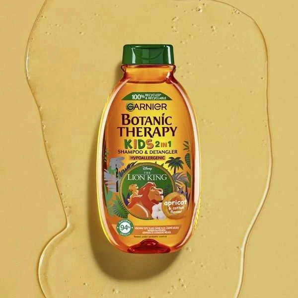 Garnier Botanic Therapy Kids Lion King Šampūnas & Detangler Šampūnas vaikams, 400 ml