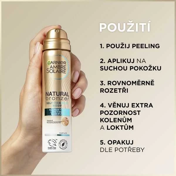 Garnier Ambre Solaire natūralus bronzinis savaiminio įdegio produktas