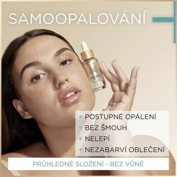 Garnier Ambre Solaire Natural Bronzer Self-Tan Face Drops savaiminio įdegio lašai veidui, 30 ml