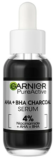 Garnier Pure Active AHA + BHA anglies serumas unisex odos serumas, 30 ml