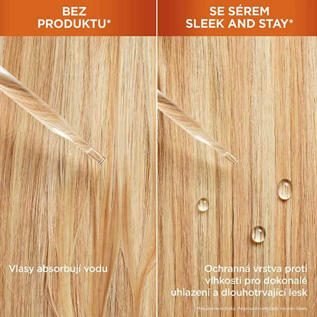 Garnier Serumas sausiems ir besiveliantiems plaukams Fructis Keratin Sleek (šilumos aktyvuojamas serumas) 50 ml