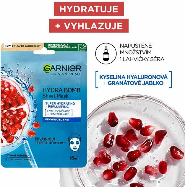 Garnier Medžiaginių veido kaukių rinkinys Party Mix 4+1 vnt.