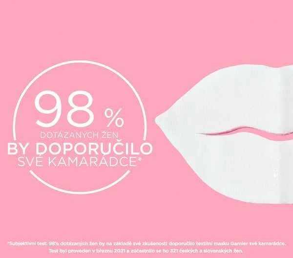 Garnier Skin Naturals Lips Replump Mask veido kaukė moterims, 5 g