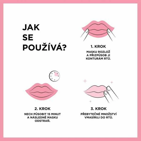 Garnier Skin Naturals Lips Replump Mask veido kaukė moterims, 5 g