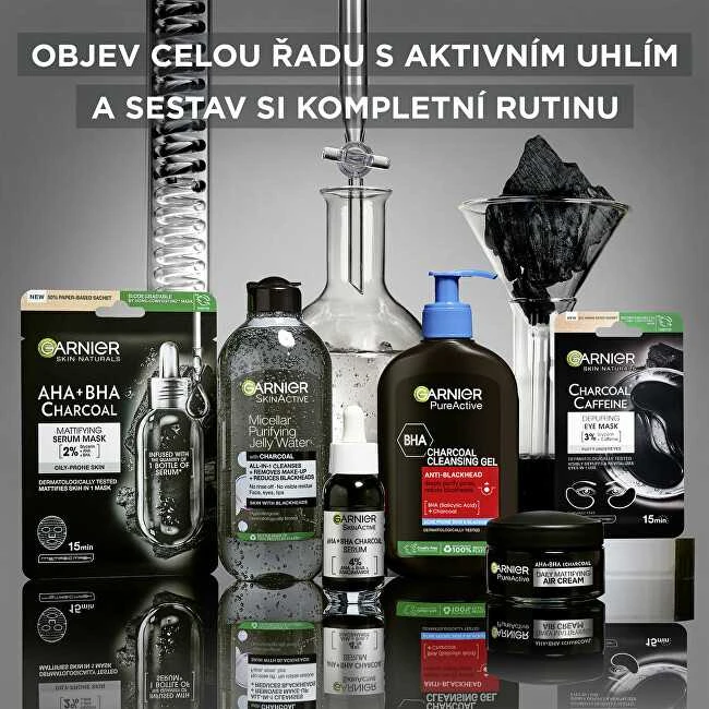 Garnier Skin Naturals Charcoal Caffeine Depuffing Eye Mask Akių kaukė