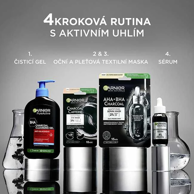 Garnier Skin Naturals Charcoal Caffeine Depuffing Eye Mask Akių kaukė