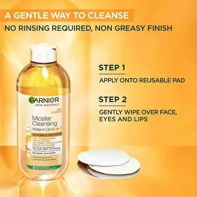Garnier „Skin Naturals“ micelinis valomasis aliejus vandenyje 100 ml