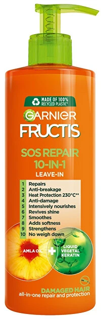 Garnier Fructis SOS Repair plaukų serumas 10 IN 1 moterims, 400 ml