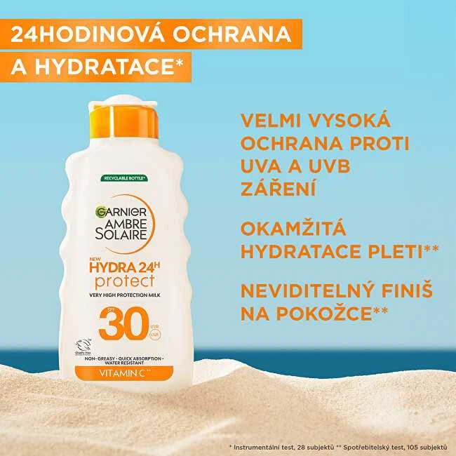 Garnier Apsauginis pienelis nuo saulės SPF 30 „Ambre Solaire Hydra 24h Protect“ (stipriai apsaugotas pienelis) 175 ml