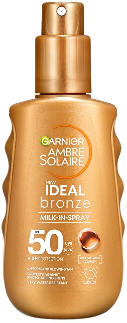 Garnier Ambre Solaire Ideal Bronze Milk-In-Purškiklis Sun Losjonas kūnui