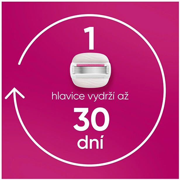 Gillette Venus Pro Comfortglide Sugarberry keičiamos skustuvo galvutės, 10 vnt.