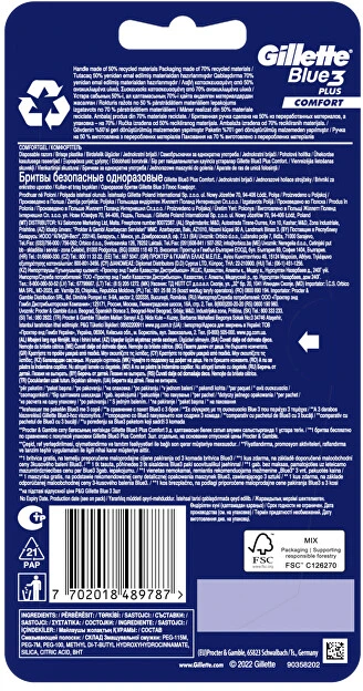 Gillette Blue3 Plus Comfort Razor