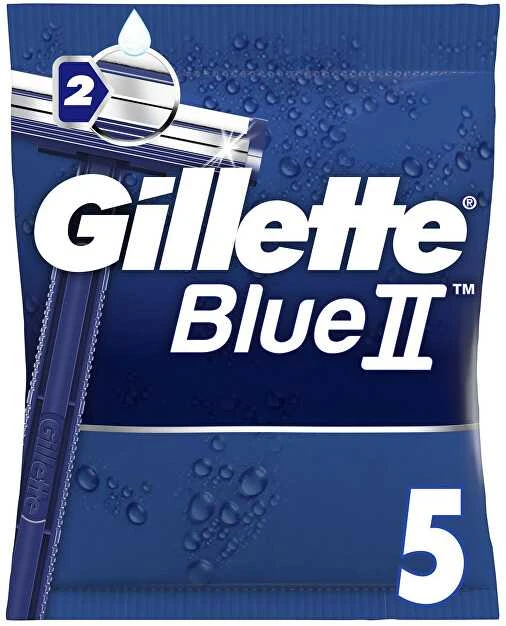 "Gillette Mėlyna II" chromo danga 5 vienetai