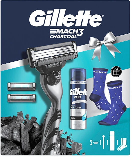 Gillette Mach3 Charcoal rinkinys dovanų rinkinys