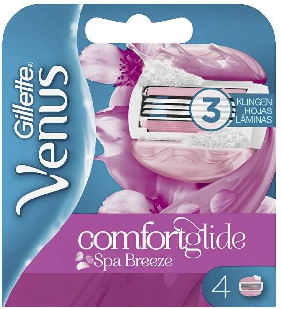 Gillette Venus ComfortGlide Spa Breeze Skustuvo Keičiamos Galvutės, 4 vnt