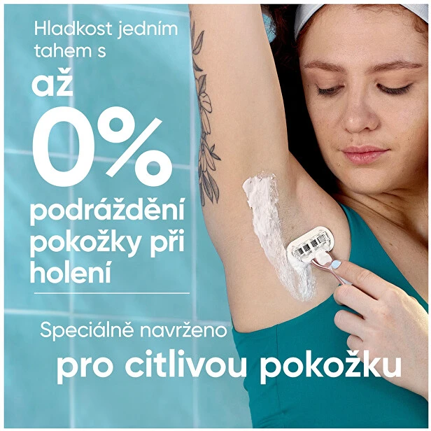 Gillette Keičiamos galvutės „Pro Smooth Sensitive“, 6 vnt. + dangtelis