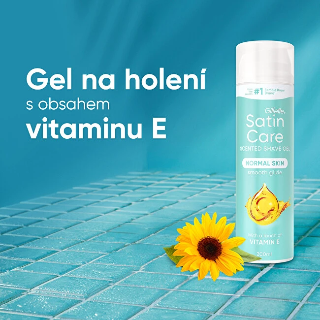 Gillette Satin Care Vitamin E Shave Gel 200 ml