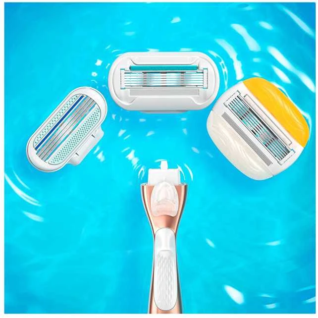 Gillette Venus Sensitive Rose Gold Skustuvas + Galvutės 3 vnt