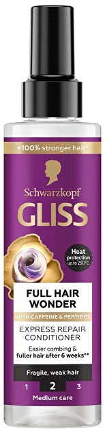 Gliss Kur SCHWARZKOPF Gliss Full Hair Wonder Express plaukų kondicionierius 200 ml