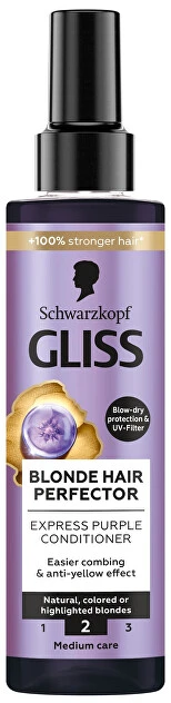 Gliss Kur Gliss Skirtas šviesiems plaukams Hair Perfector, 200 ml