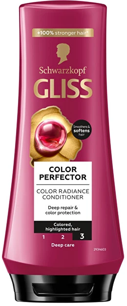 Schwarzkopf Gliss Color Perfector kondicionierius moterims, 200 ml