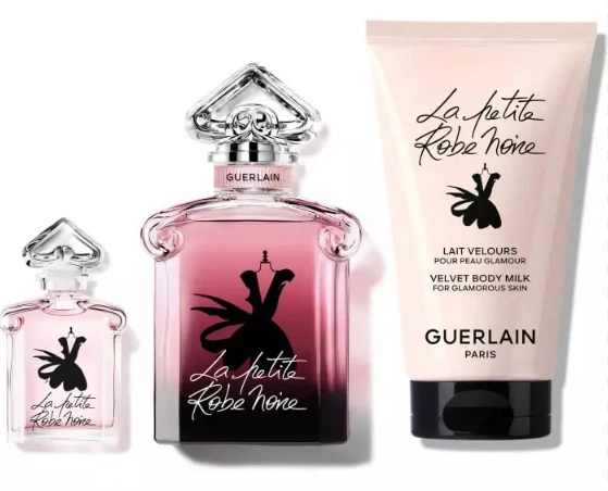 Guerlain La Petite Robe Noire Intense rinkinys moterims (EDP, 50 ml + EDP, 5 ml + kūno losjonas, 75 ml)