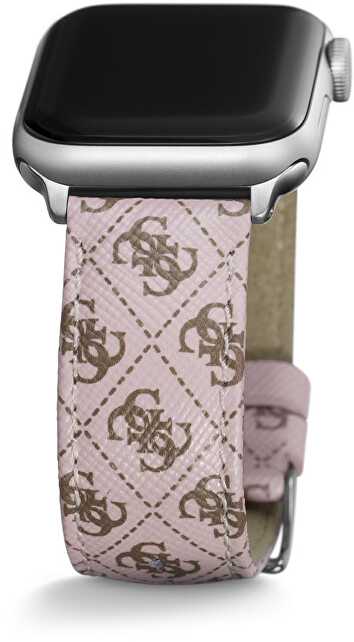 Guess Odinis dirželis „Apple Watch“ (38–41 mm) – rožinis CS2009S2