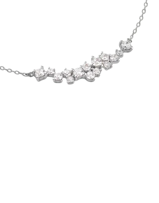 Guess Sidabrinis vėrinys su cirkoniais Jardin JSBN04465JWRHT/U