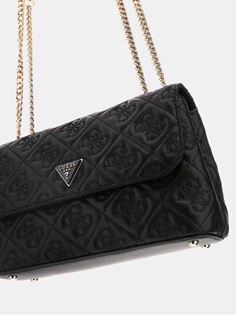 Juoda torebka Guess Adelasia na ramię i crossbody