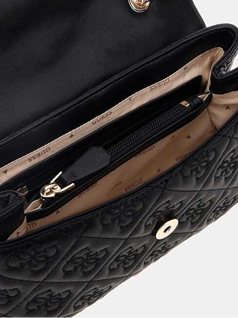 Juoda torebka Guess Adelasia na ramię i crossbody