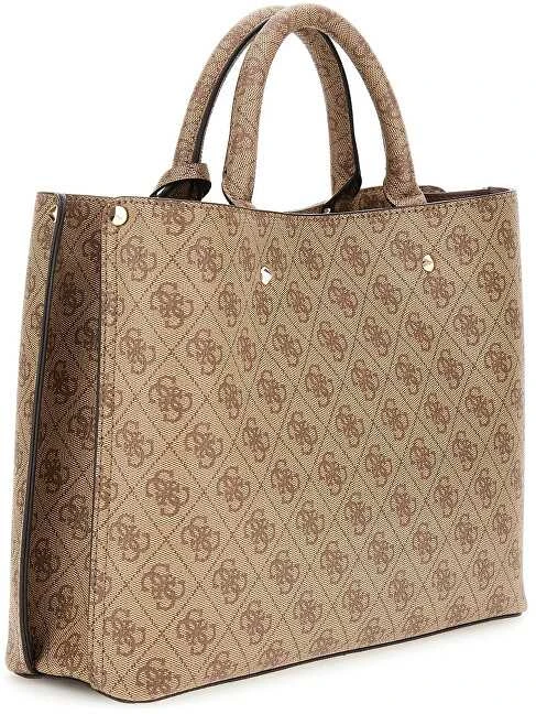 Damska torebka kuferek Guess HWSG69 74060 latte su logo
