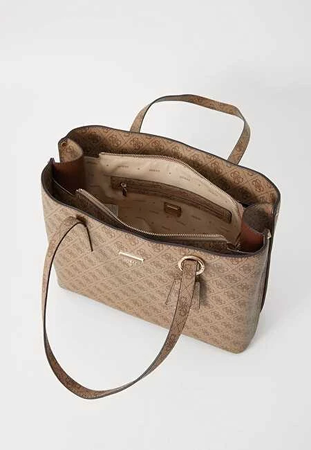 Damska torebka tote Guess HWSG69 74230 – latte su logo