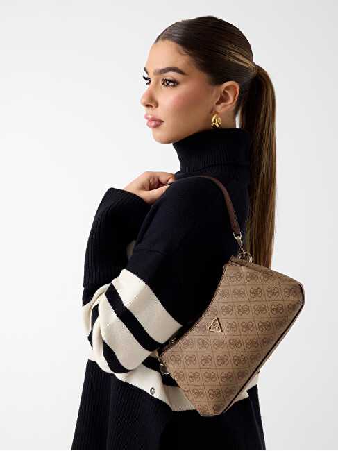 Damska listonoszka Guess HWBG96 72730 latte su logo i brązem