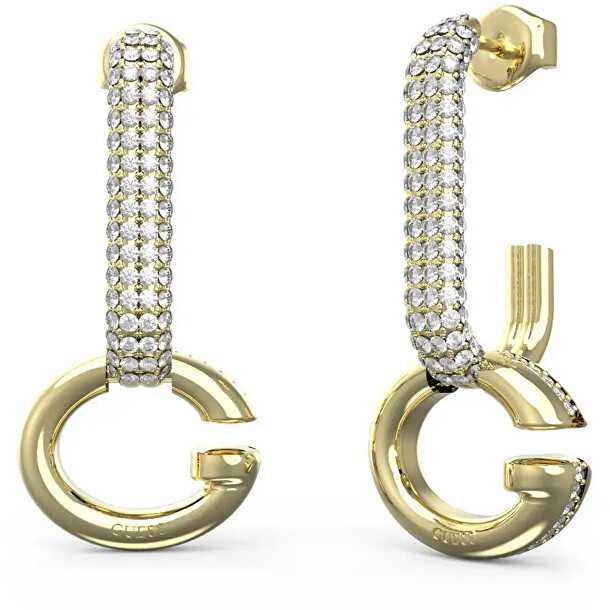 Guess Oh My G Fashion paauksuoti kabantys auskarai JUBE04520JWYGT/U
