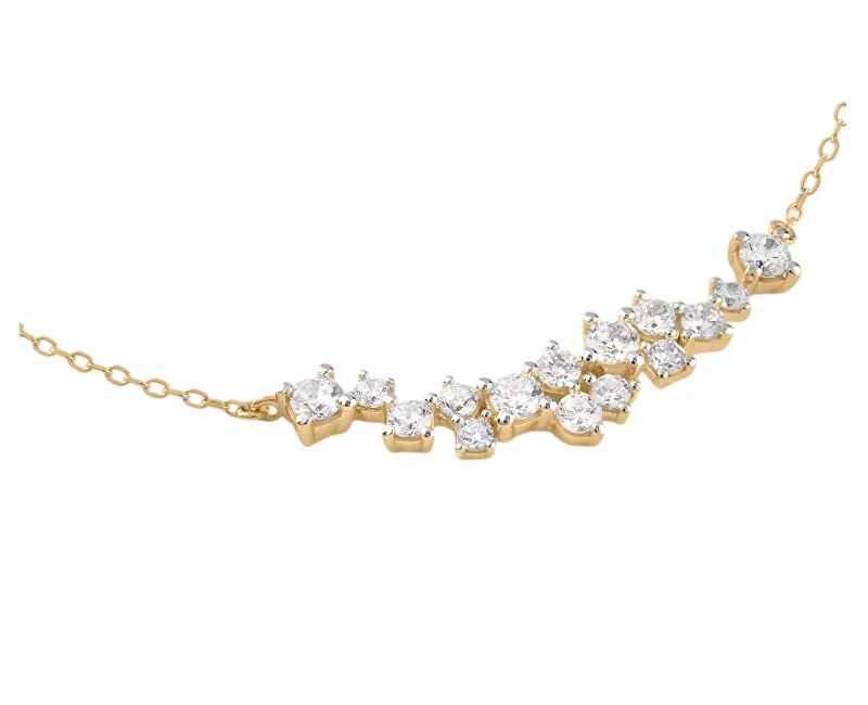 Guess Auksu padengtas vėrinys su cirkoniais Jardin JSBN04460JWYGT/U