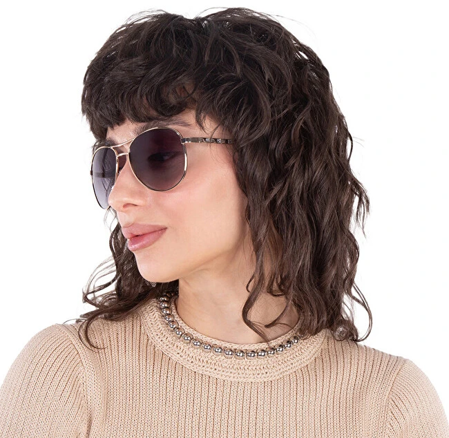 Akiniai GUESS GF0408-6132B. Akiniai przeciwsłoneczne, Kolor auksinė. Kobieta.