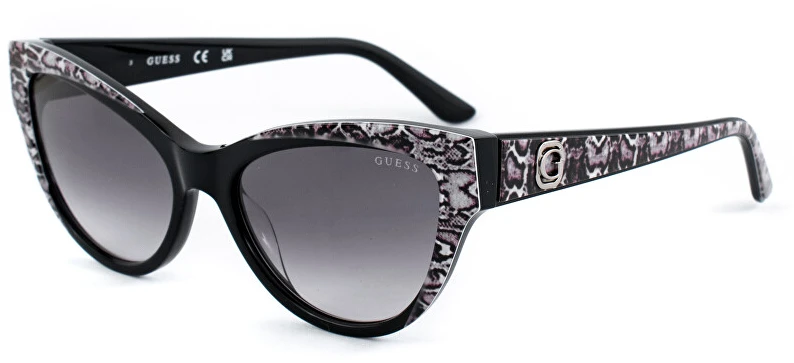 Guess GU00112 akiniai su gyvatės odos rašto rėmeliais