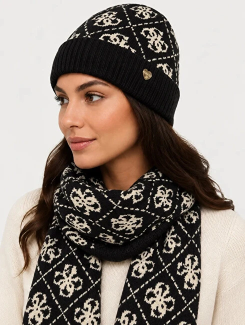 Guess Women's set - hat and scarf Beanie GFBOXWP6401-BTU
