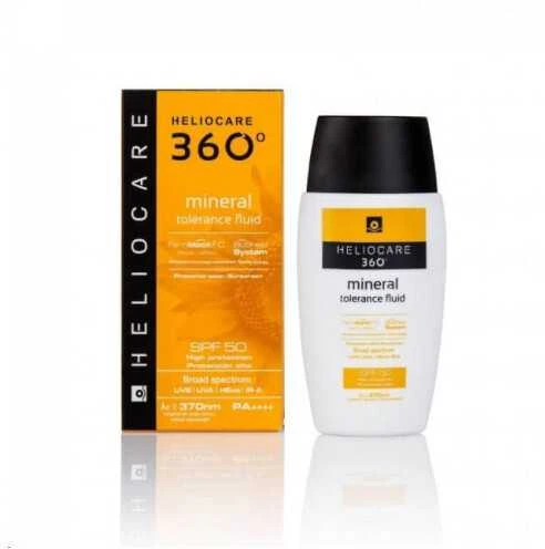 Apsauginis fluidas nuo saulės, Heliocare 360º Mineral Tolerance Fluid Spf50, 50ml