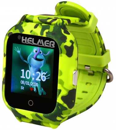 Išmanusis laikrodis vaikams Helmer LK 710 4G, Žalios spalvos