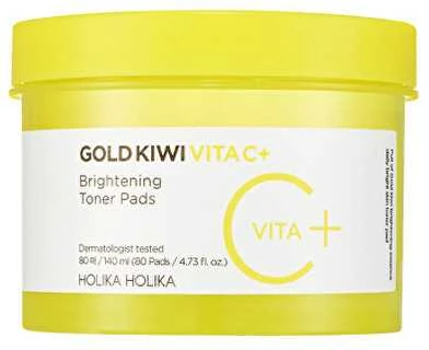 Holika „Gold Kiwi Vita C+“ skaistinamosios tonikos pagalvėlės, 80 vnt.