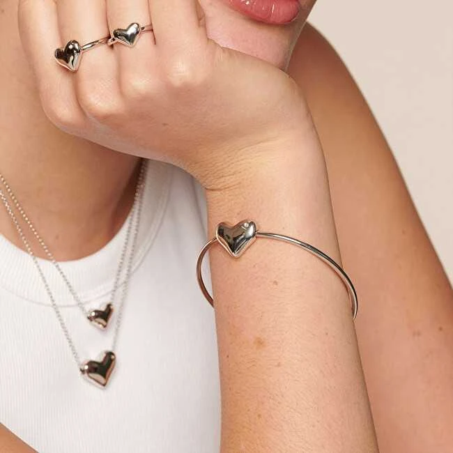 Hot Diamonds Desire DC185 Širdies formos deimantų apyrankė su sidabru
