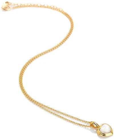Hot Diamonds Jac Jossa Soul DP1000 subtilus deimantų ir perlų karoliai (grandinė, pakabukas)