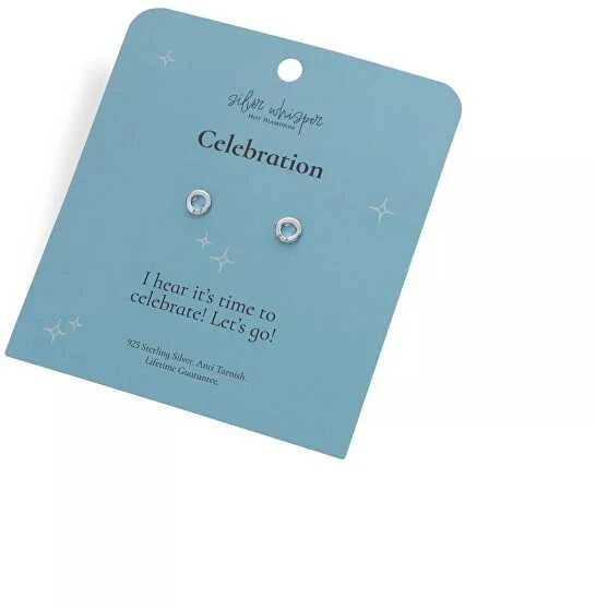 Hot Diamonds Minimalistiniai sidabro grynuoliai „Sidabrinis Whisper SWE011“