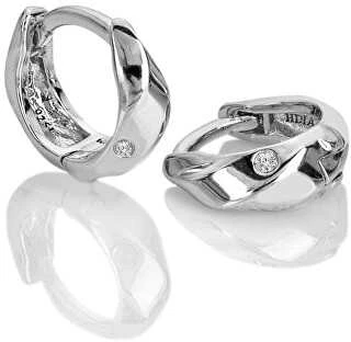 Hot Diamonds Sidabriniai auskarai su deimantais, labai mylimi DE869