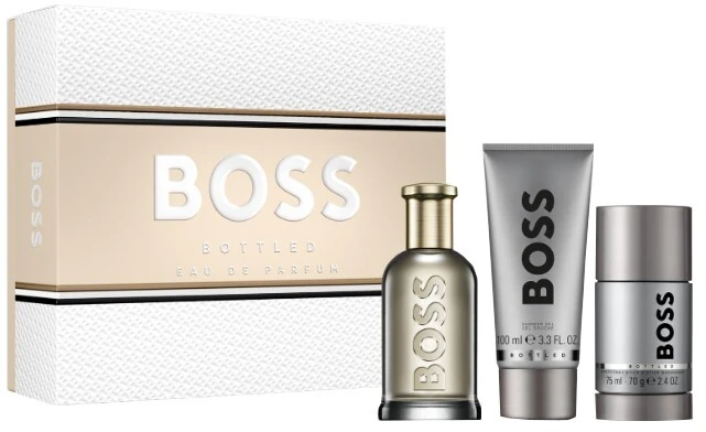 HUGO BOSS Boss Bottled rinkinys vyrams (EDP, 100 ml + dušo želė, 100 ml + dezodorantas, 75 ml)