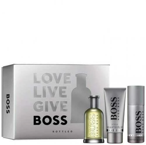 Hugo Boss "Boss No. 6 Bottled" - EDT 100 ml + dušo želė 100 ml + dezodorantas purškiklis 150 ml