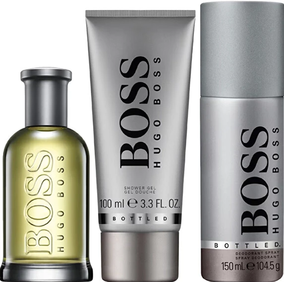 Hugo Boss "Boss No. 6 Bottled" - EDT 100 ml + dušo želė 100 ml + dezodorantas purškiklis 150 ml