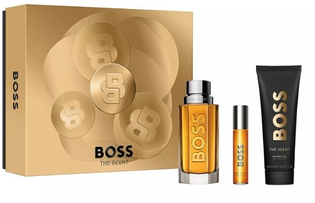 HUGO BOSS BOSS The Scent rinkinys vyrams (EDT, 100 ml + EDT, 10 ml + dušo želė, 100 ml)